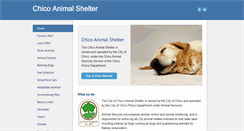 Desktop Screenshot of chicoanimalshelter.org