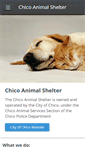 Mobile Screenshot of chicoanimalshelter.org